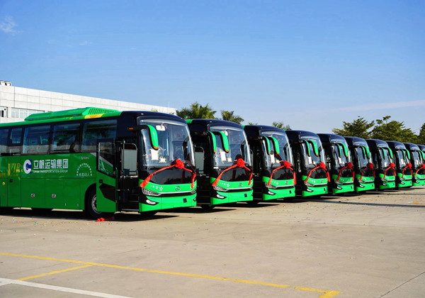 Hundreds of King Long buses have been delivered to Shenzhen